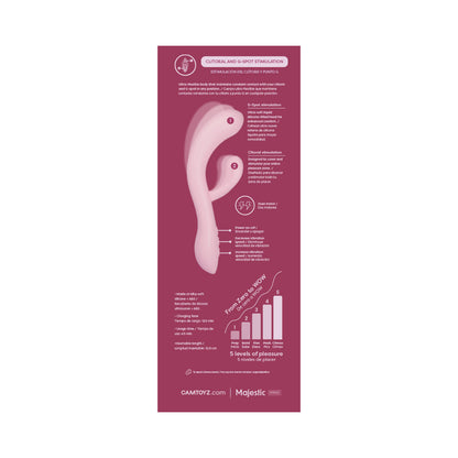 CAMTOYZ - FLEXICURVE ERGONOMIC RABBIT VIBRATOR