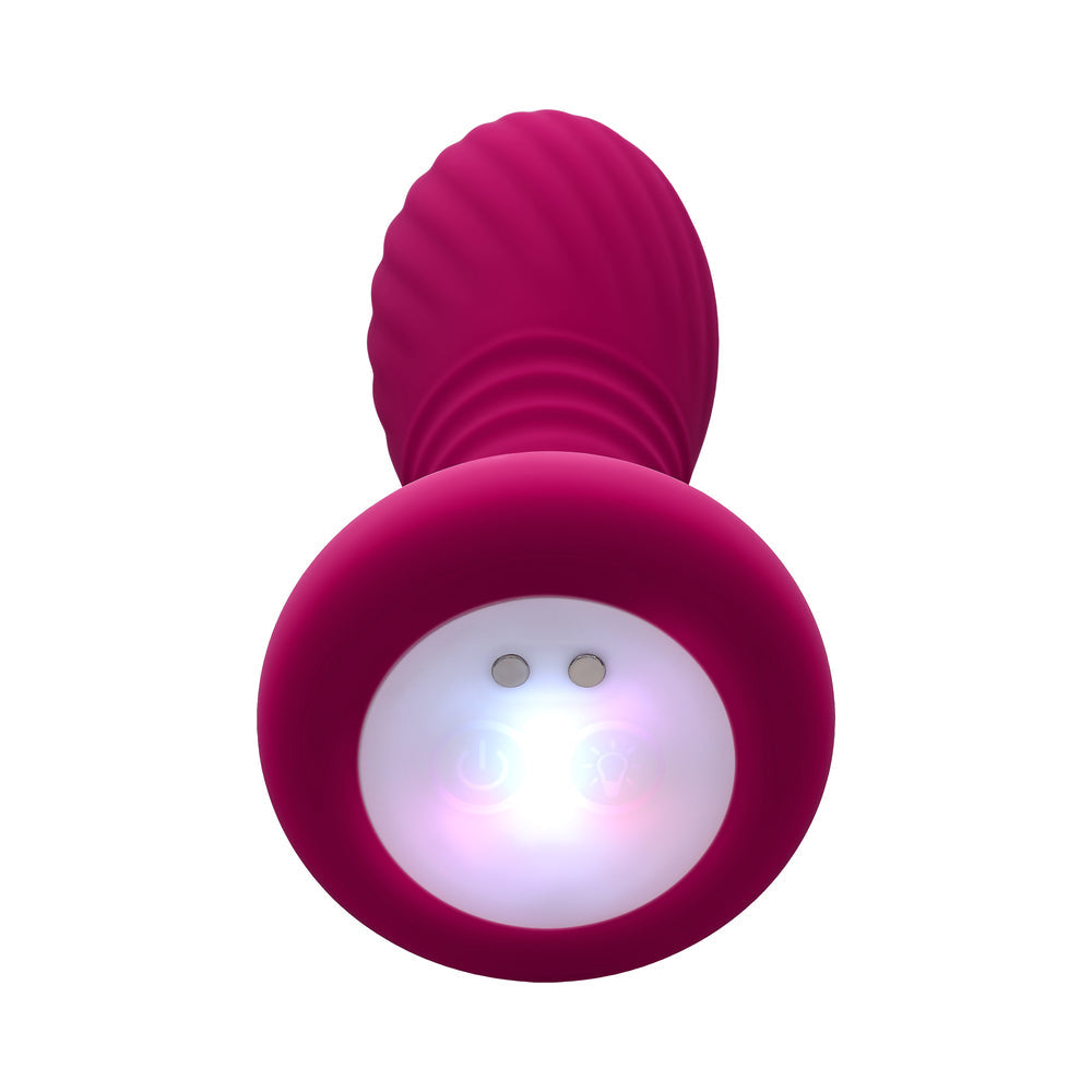 EVOLVED - PARTY PLUG SILICONE RECHARGEABLE BURGUNDY