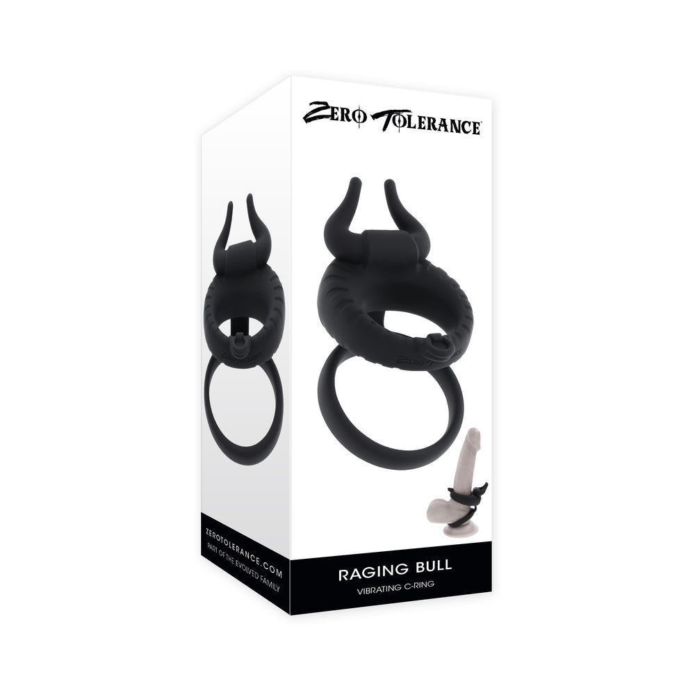 ZERO TOLERANCE - RAGING BULL SILICONE RECHARGEABLE BLACK