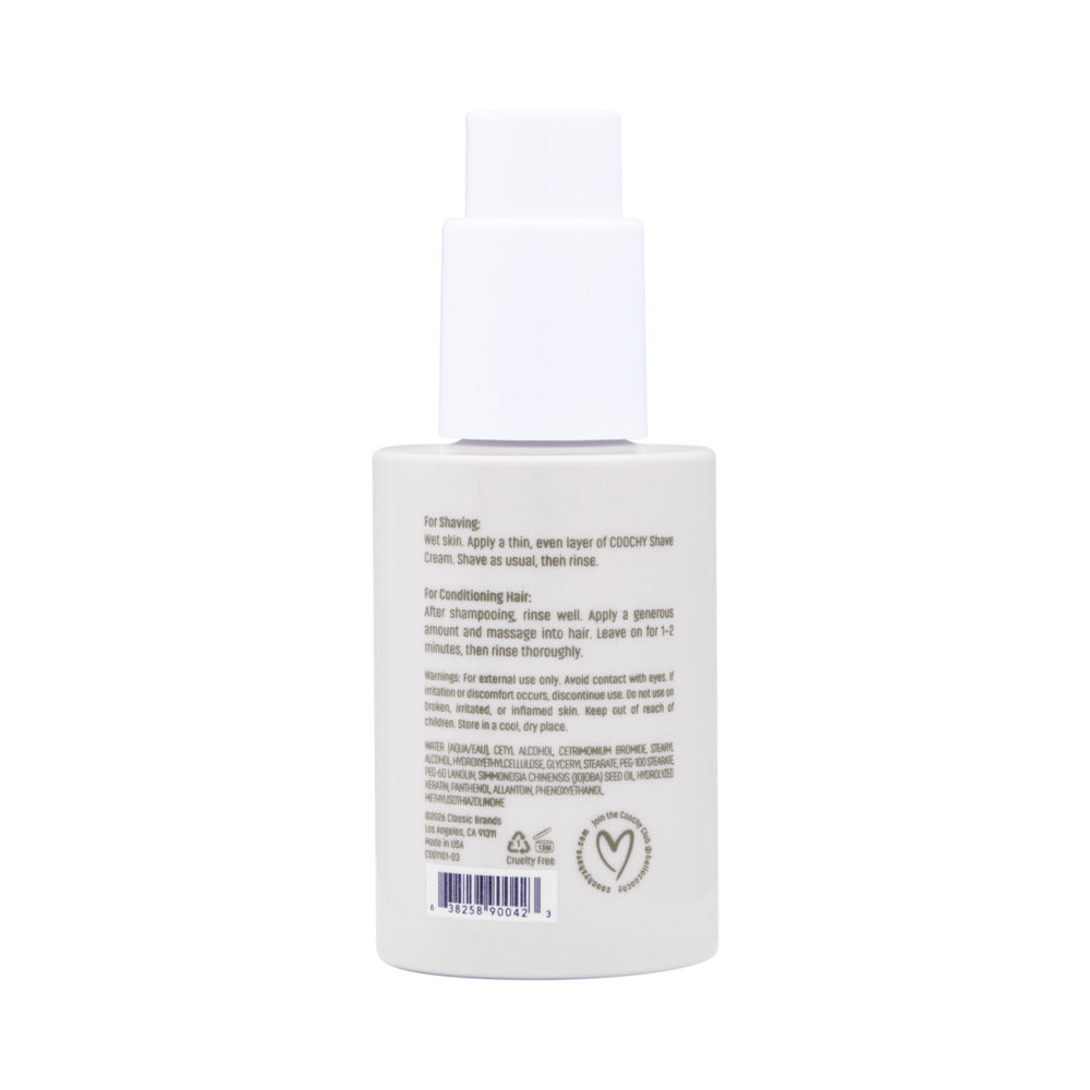 COOCHY - SHAVE CREAM AU NATURAL 3.4 OZ