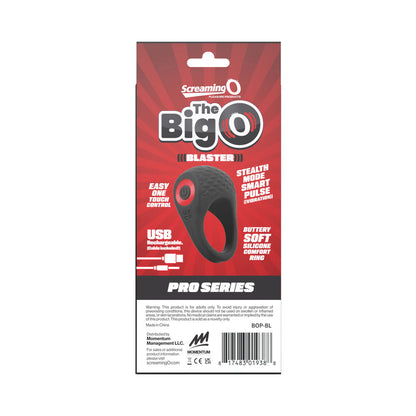SCREAMING O - BIG O PRO BLASTER VIBRATING RING BLACK