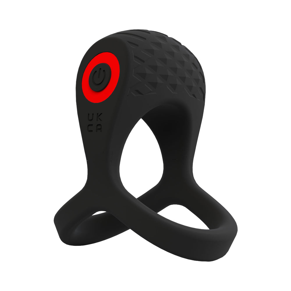 SCREAMING O - BIG O PRO STRAPPED VIBRATING RING BLACK