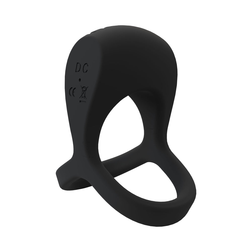 SCREAMING O - BIG O PRO STRAPPED VIBRATING RING BLACK