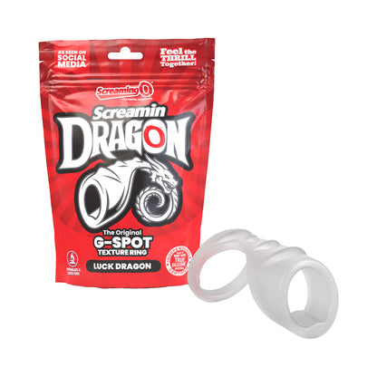 SCREAMING O - SCREAMIN'' DRAGON LUCK DRAGON G-SPOT TEXTURE RING CLEAR