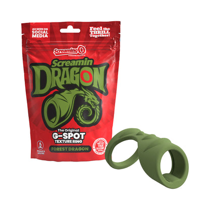 SCREAMING O - SCREAMIN'' DRAGON FOREST DRAGON G-SPOT TEXTURE RING GREEN