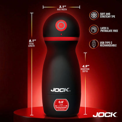 CURVE NOVELTIES - JOCK ADVANCED SUCKING&VIBRATING MASTURBATOR