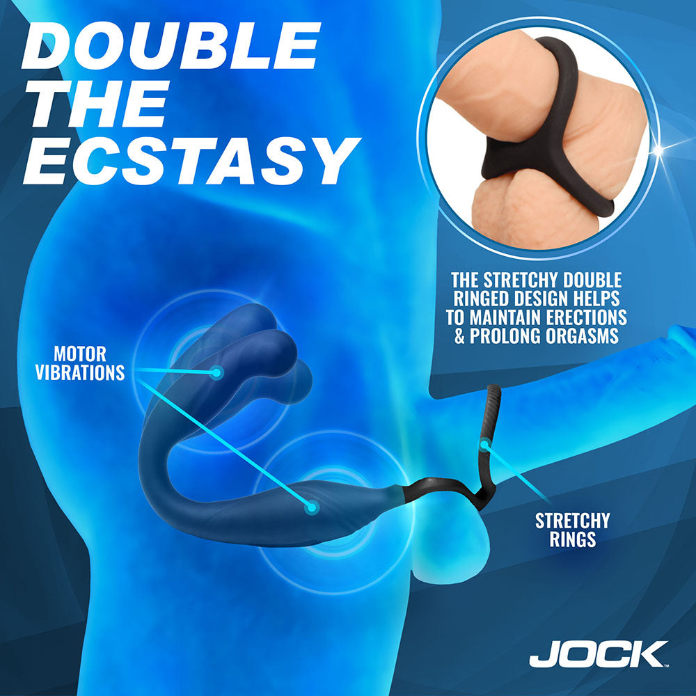 CURVE NOVELTIES - JOCK GYRATING PROSTATE VIBRATOR W/C-RING