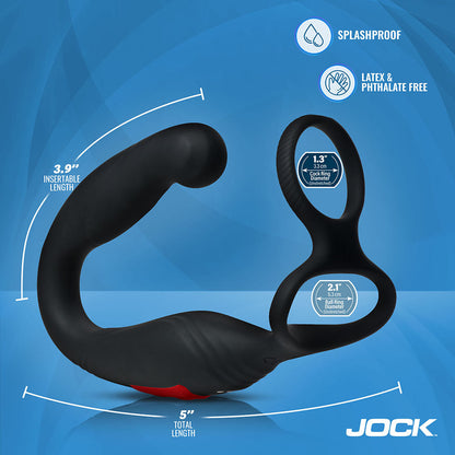 CURVE NOVELTIES - JOCK GYRATING PROSTATE VIBRATOR W/C-RING