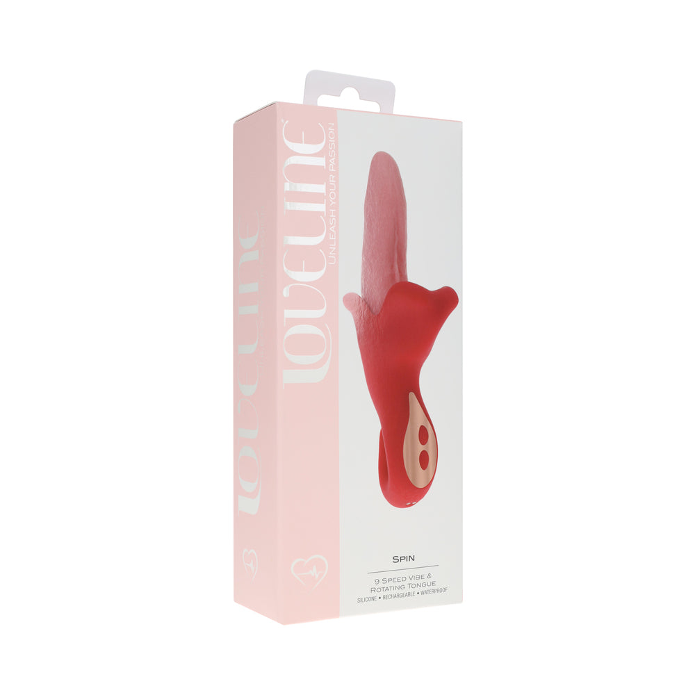 SHOTS - LOVELINE SPIN ROTATING VIBRATING TONGUE PINK