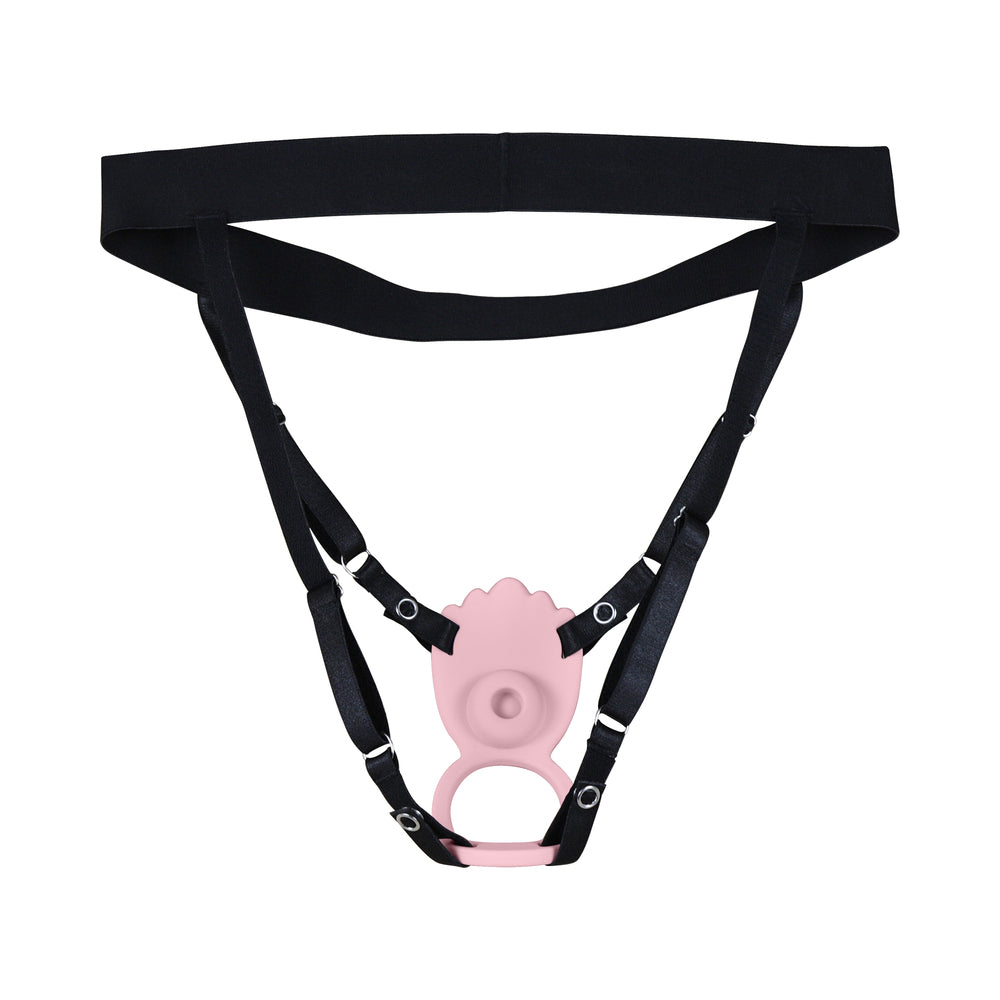 SHOTS - LOVELINE FLUTTER ADJUSTABLE PANTY VIBE AIRTAPTECH PINK
