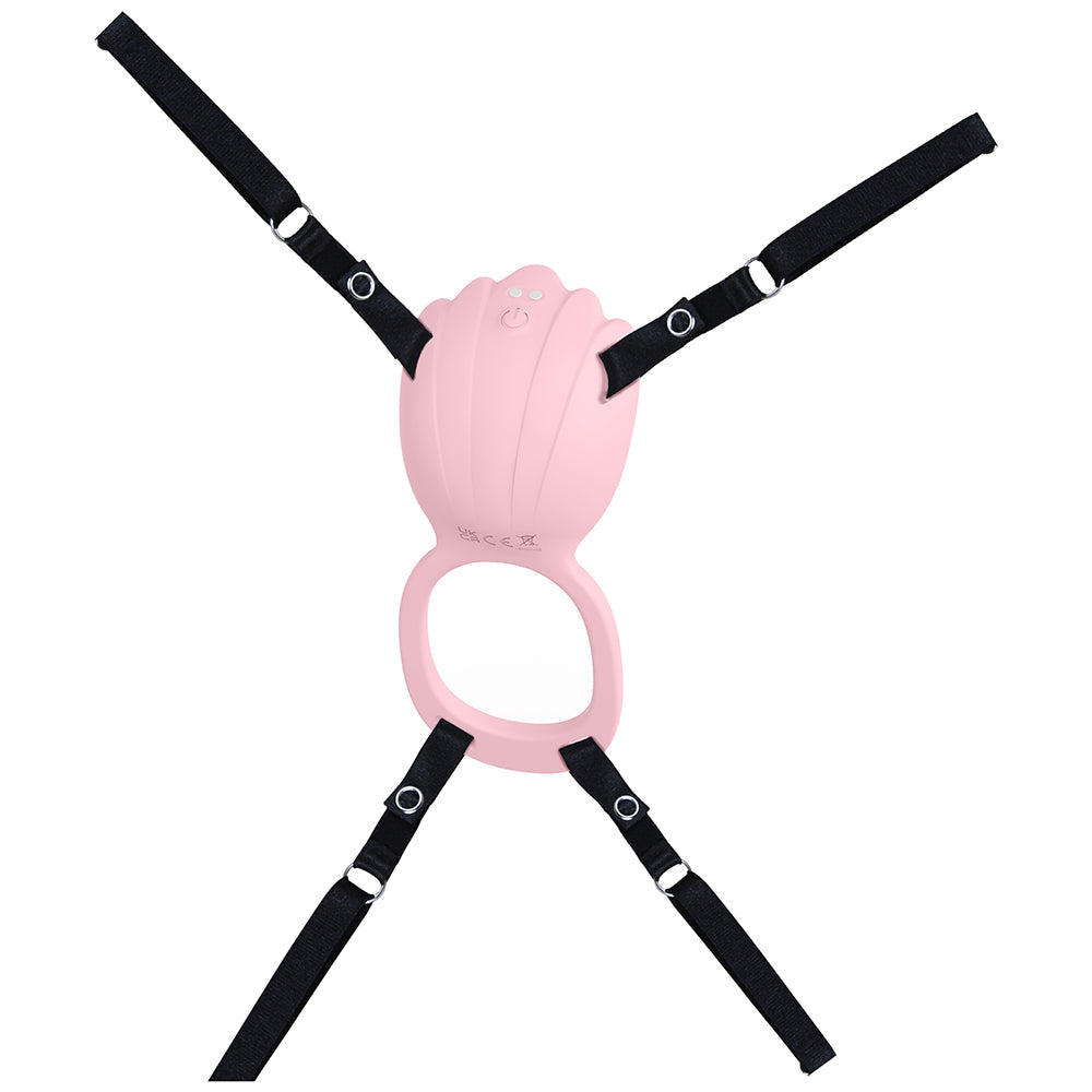 SHOTS - LOVELINE FLUTTER ADJUSTABLE PANTY VIBE AIRTAPTECH PINK