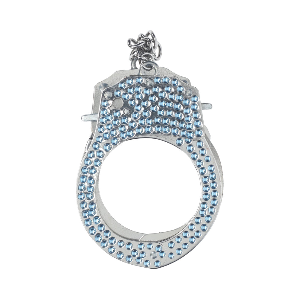 SHOTS - OUCH! HEAVY-DUTY DIAMOND HANDCUFFS BLUE