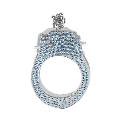 SHOTS - OUCH! HEAVY-DUTY DIAMOND HANDCUFFS BLUE