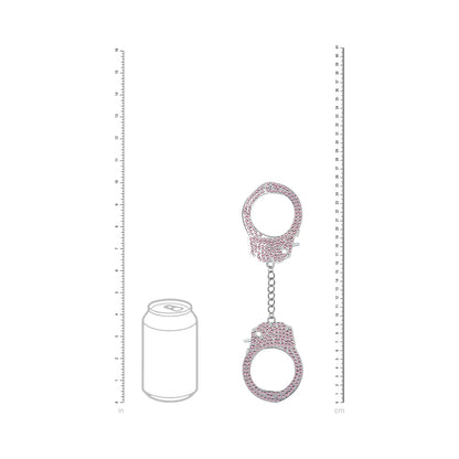 SHOTS - OUCH! HEAVY-DUTY DIAMOND HANDCUFFS PINK