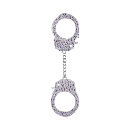 SHOTS - OUCH! HEAVY-DUTY DIAMOND HANDCUFFS PURPLE