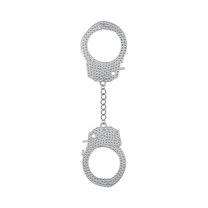 SHOTS - OUCH! HEAVY-DUTY DIAMOND HANDCUFFS SILVER