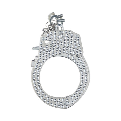 SHOTS - OUCH! HEAVY-DUTY DIAMOND HANDCUFFS SILVER