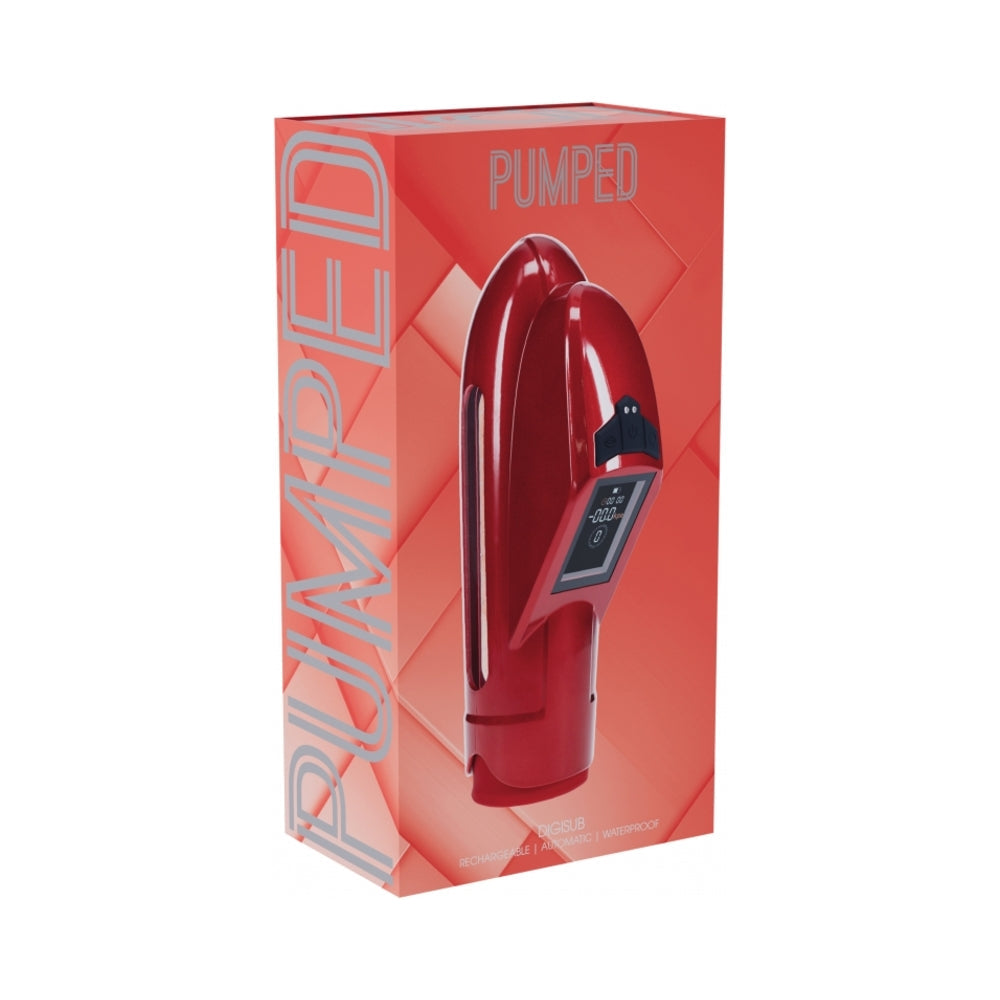 SHOTS - PUMPED DIGISUB SUBMERSIBLE AUTOMATIC DIGITAL DISPLAY METALLIC RED