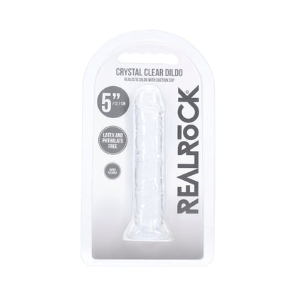 SHOTS - REALROCK REALISTIC DILDO 5 IN. TRANSPARENT
