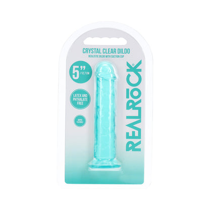 SHOTS - REALROCK REALISTIC DILDO 5 IN. TURQUOISE