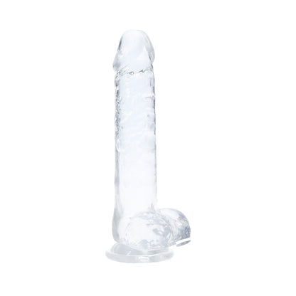 SHOTS - REALROCK CRYSTAL CLEAR LED TOUCH DONG 6 IN. TRANSLUCENT
