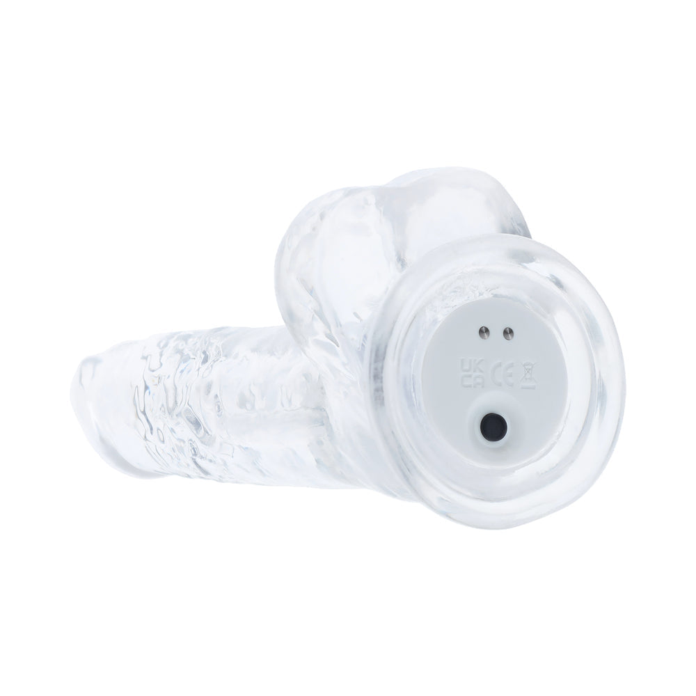 SHOTS - REALROCK CRYSTAL CLEAR LED TOUCH DONG 6 IN. TRANSLUCENT