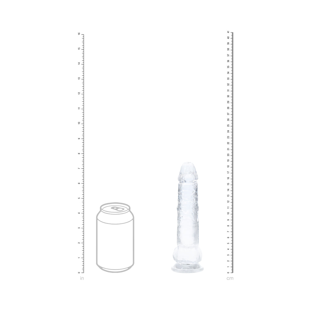 SHOTS - REALROCK CRYSTAL CLEAR LED TOUCH DONG 7 IN. TRANSLUCENT