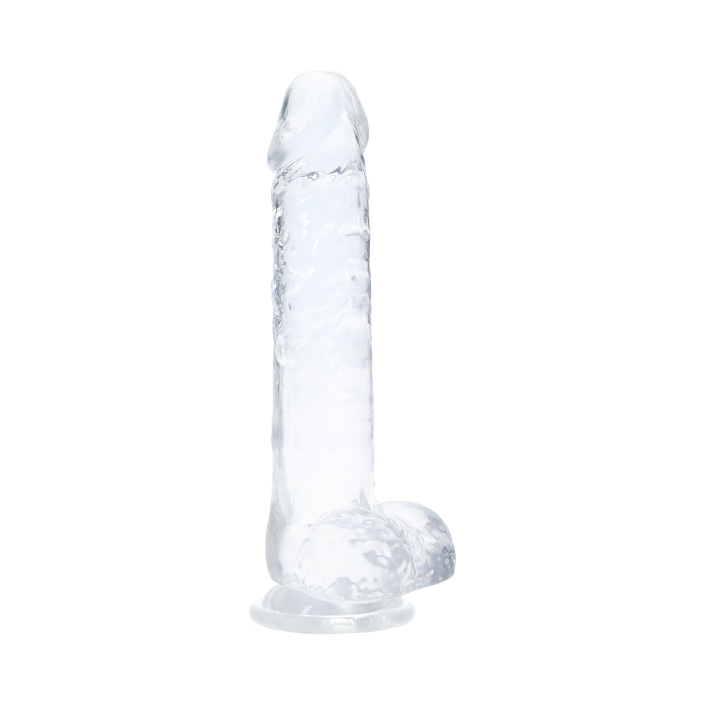 SHOTS - REALROCK CRYSTAL CLEAR LED TOUCH DONG 8 IN. TRANSLUCENT
