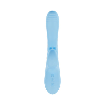 SHOTS - VIVE ANDRIA LED G-SPOT VIBRATING AND TAP CLIT STIMULATOR BLUE