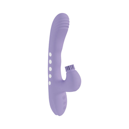 SHOTS - VIVE ANDRIA LED G-SPOT VIBRATING AND TAP CLIT STIMULATOR LAVENDER