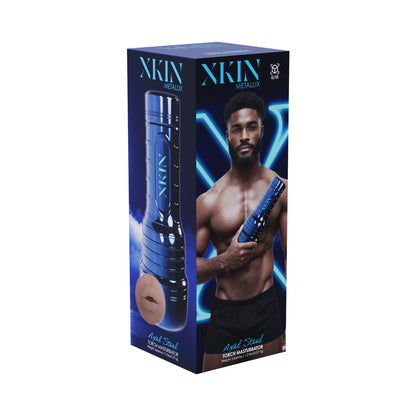 SHOTS - XKIN AXEL STEEL MOUTH TORSH MASTURBATOR METALLIC BLUE