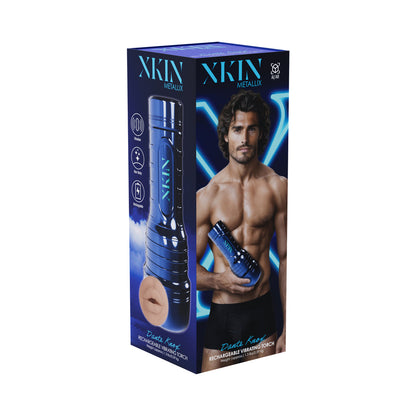 SHOTS - XKIN DANTE KNOX MOUTH TORCH VIBRATING MASTURBATOR METALLIC BLUE