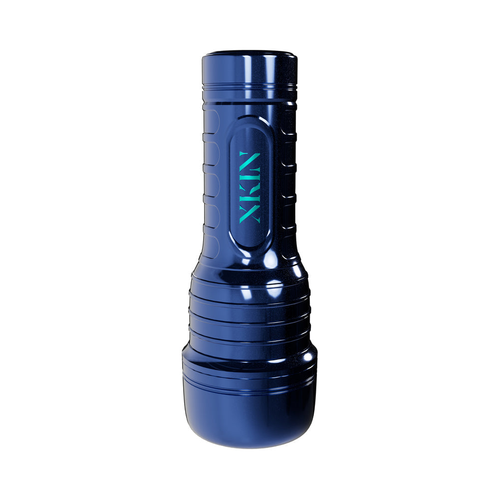 SHOTS - XKIN DANTE KNOX MOUTH TORCH VIBRATING MASTURBATOR METALLIC BLUE