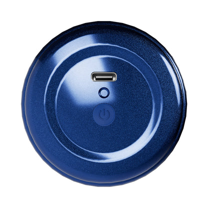 SHOTS - XKIN DANTE KNOX MOUTH TORCH VIBRATING MASTURBATOR METALLIC BLUE