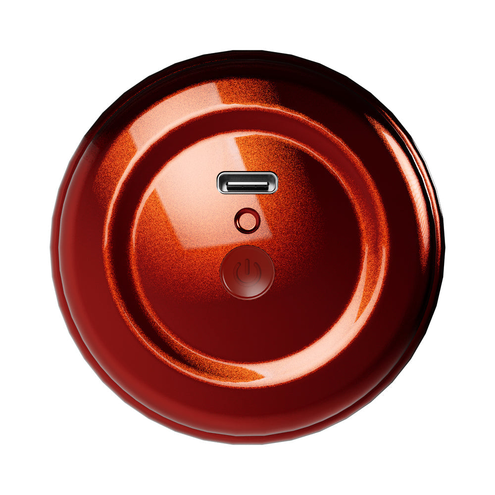 SHOTS - XKIN ROMAN BLAZE ASS TORCH VIBRATING MASTURBATOR METALLIC RED