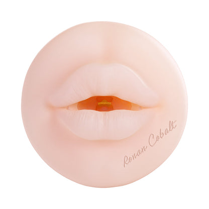 SHOTS - XKIN RONAN COBALT MOUTH VIBRATING + SUCTION TORCH MASTURBATOR METALLIC BLUE
