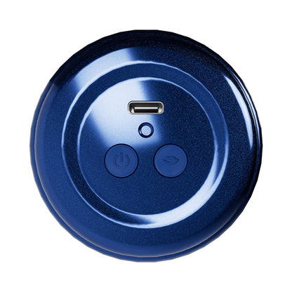 SHOTS - XKIN RONAN COBALT MOUTH VIBRATING + SUCTION TORCH MASTURBATOR METALLIC BLUE