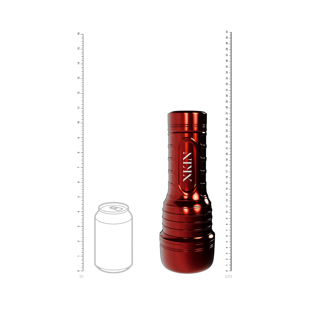 SHOTS - XKIN DON PHOENIX ASS VIBRATING + SUCTION TORCH MASTURBATOR METALLIC RED