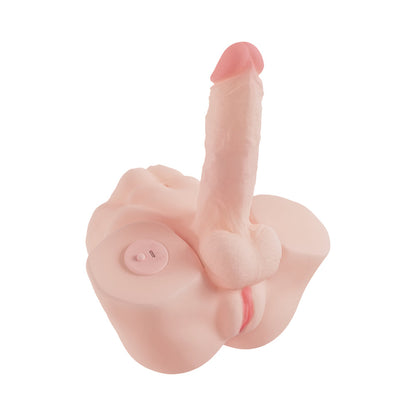 SHOTS - XKIN BODY-FORMS EMERIE AVALON TRANS POSABLE VIBRATING PENIS + SUCTION VAGINA