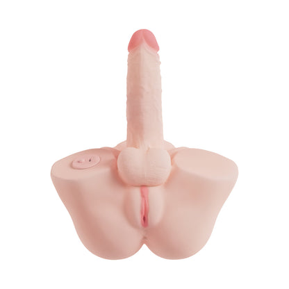 SHOTS - XKIN BODY-FORMS EMERIE AVALON TRANS POSABLE VIBRATING PENIS + SUCTION VAGINA