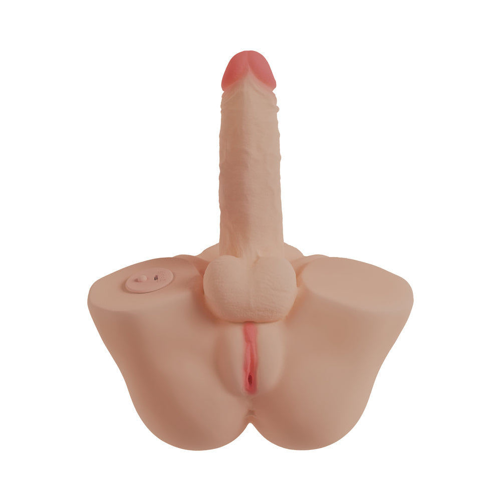 SHOTS - XKIN BODY-FORMS RENEE LOVEGOOD TRANS POSABLE VIBRATING PENIS + SUCTION VAGINA