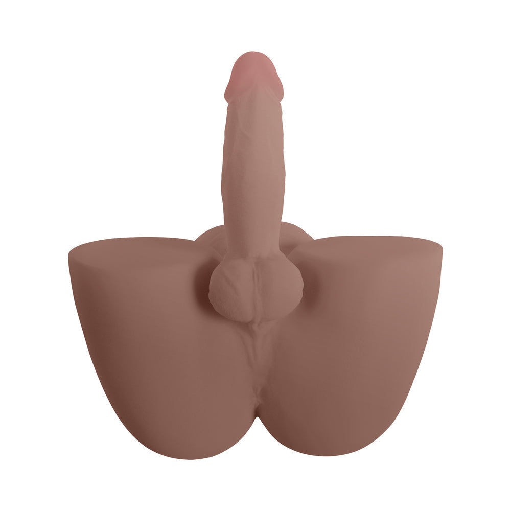 SHOTS - XKIN BODY-FORMS JAXX CROWE DUAL DENSITY PENIS WITH VIBRATING BULLET