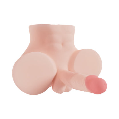 SHOTS - XKIN BODY-FORMS ROCCO MALONE DUAL DENSITY PENIS WITH VIBRATING BULLET