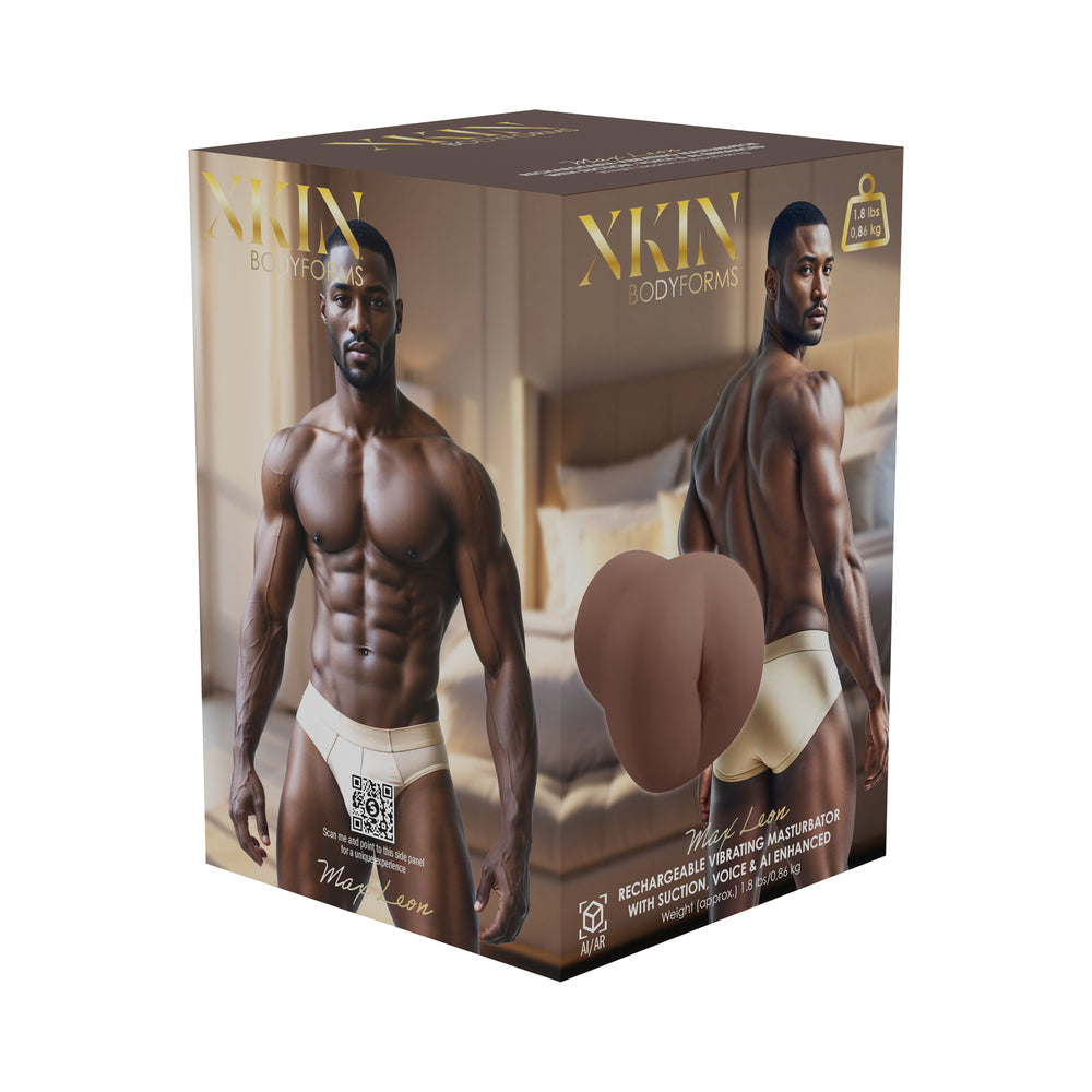 SHOTS - XKIN BODY-FORMS MAX LEON ASS VIBRATION + SUCTION + VOICE MASTURBATOR