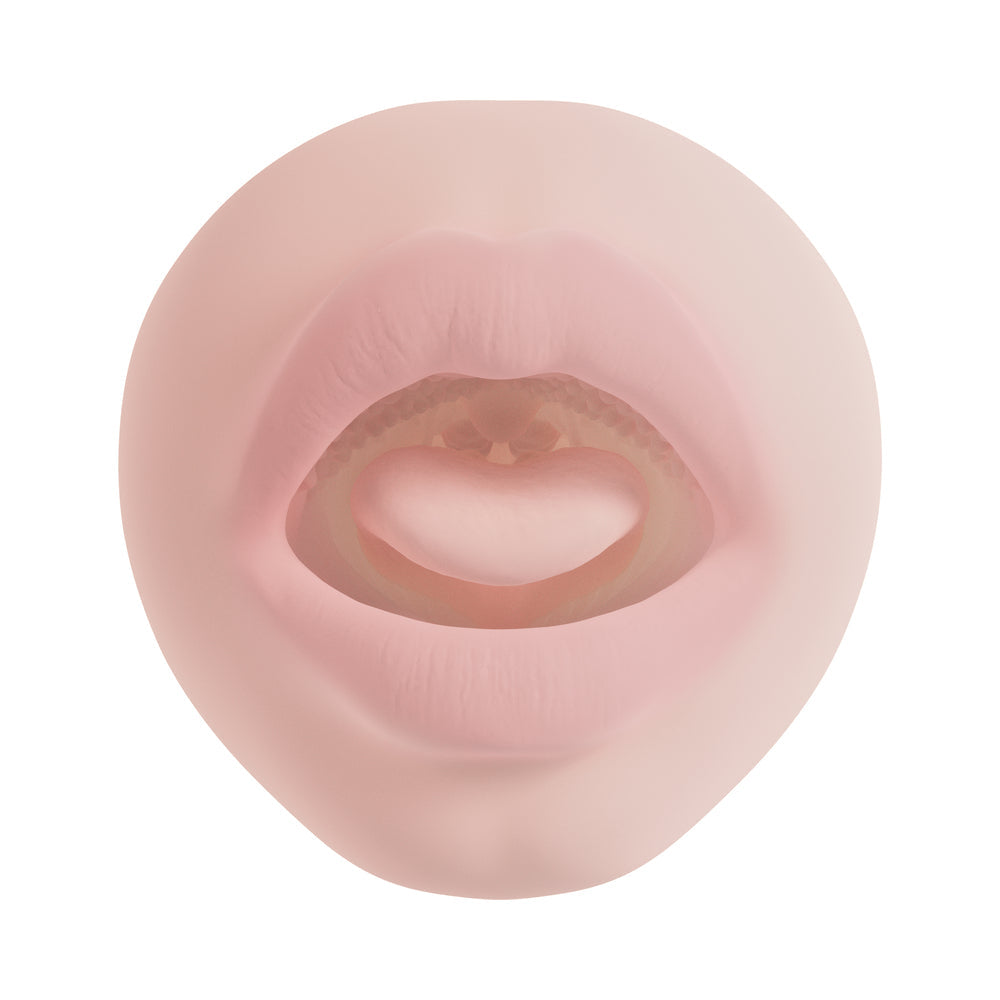 SHOTS - XKIN DARK WOLF MOUTH MASTURBATOR WITH VIBRATING BULLET