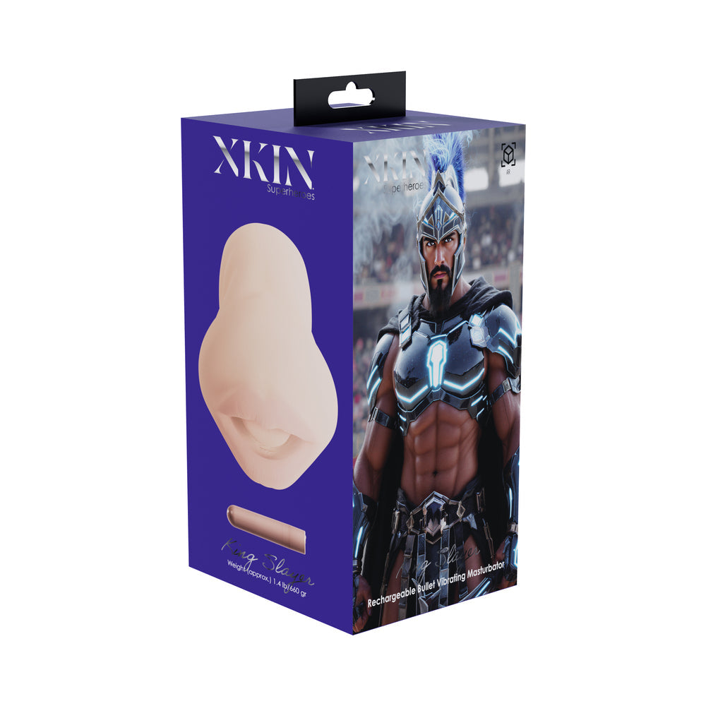SHOTS - XKIN KING SLAYER MOUTH MASTURBATOR WITH VIBRATING BULLET