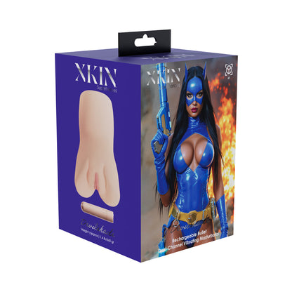 SHOTS - XKIN DEVILSHADE DUAL CHANNEL MASTURBATOR WITH VIBRATING BULLET