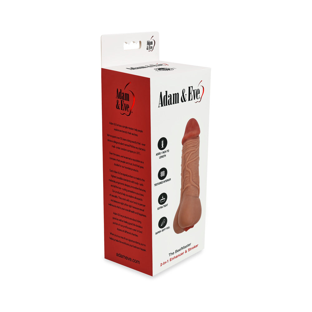 ADAM & EVE - THE BEEFMASTER 2-IN-1 ENHANCER/STROKER