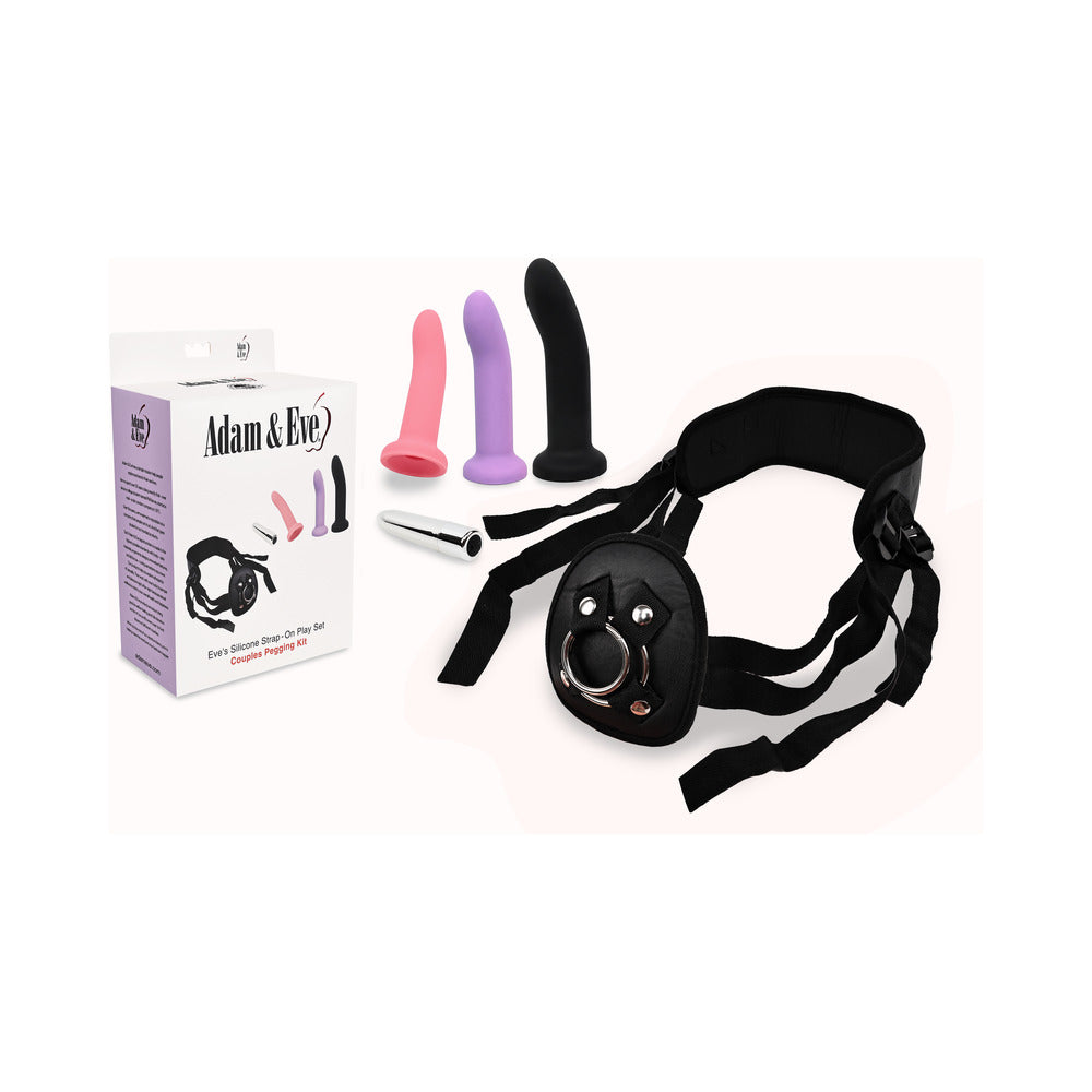 ADAM & EVE - EVE''S SILICONE STRAP ON PLAY SET