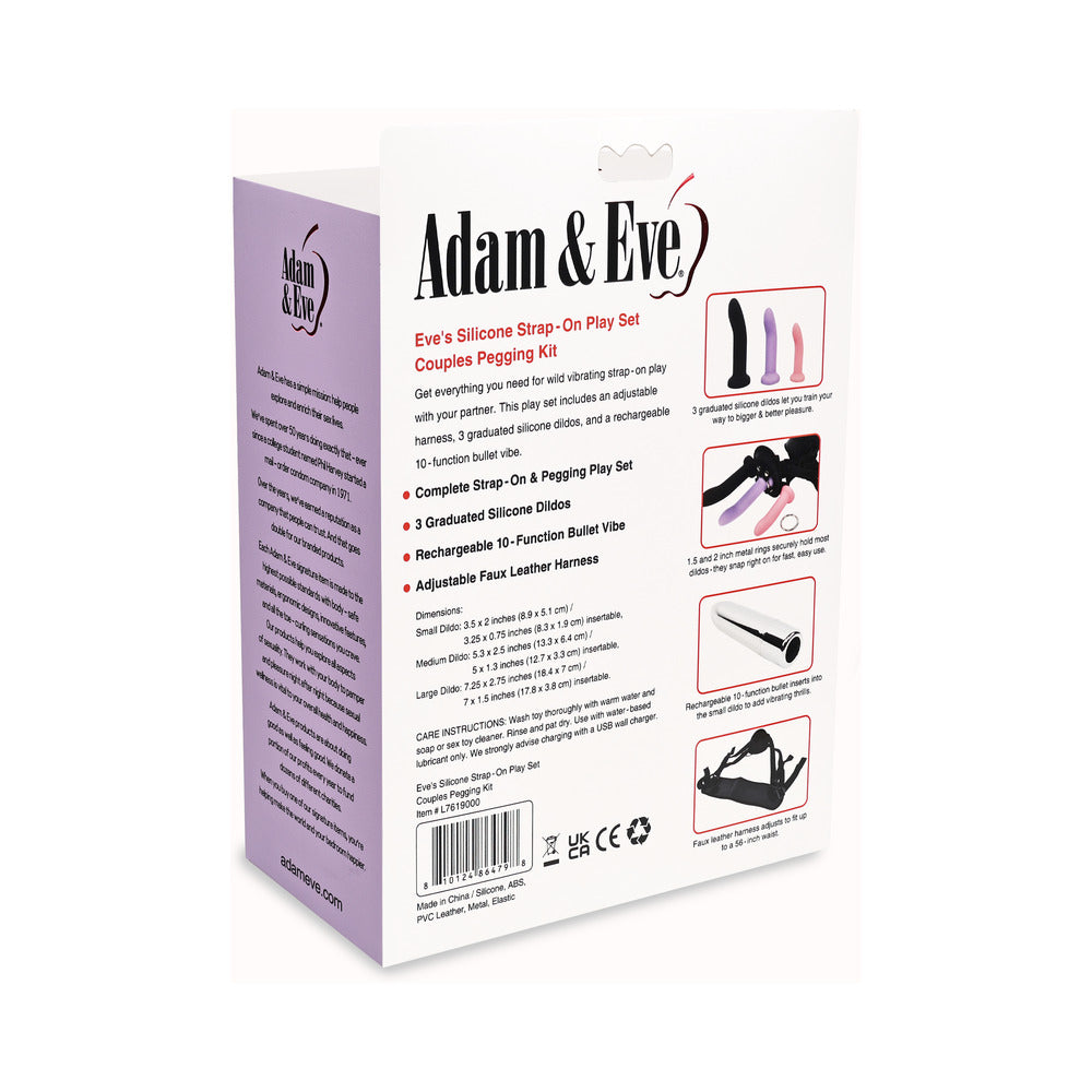 ADAM & EVE - EVE''S SILICONE STRAP ON PLAY SET